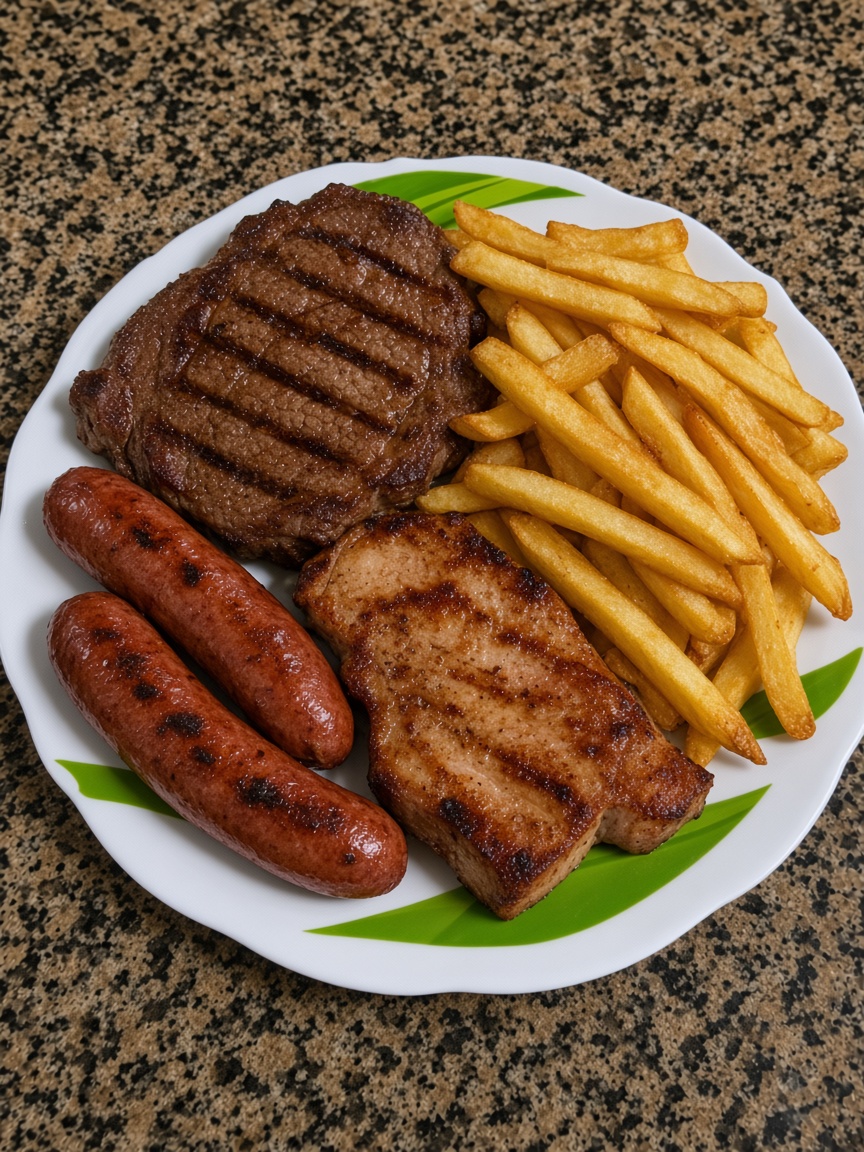 Carnes a la parrilla de la casa